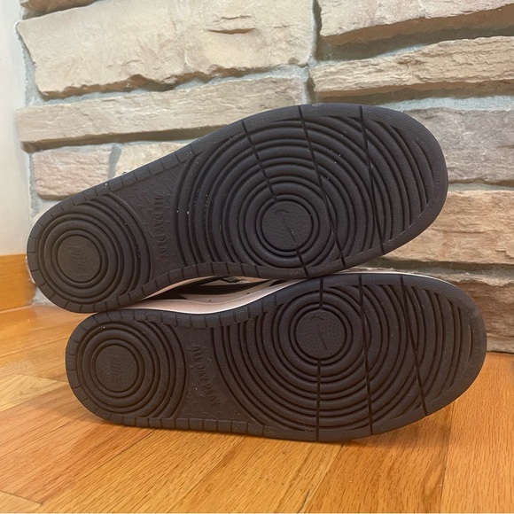 Nike Court Borough Mid 2 Casual Sneakers Navy and White Big Kids Sz 6 - Picture 6 of 7